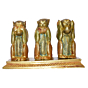 Brass Three Monkey Mid KBH01629