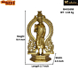 Brass Saibaba Standing with Kaman Mid Idol KBH01658