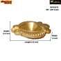 Brass Pan Shape Divi Small Idol KBH01673