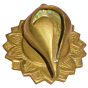 Brass Shankh Shape Divi Mid KBH01686