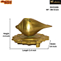 Brass Shankh Shape Divi Mid KBH01686