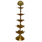 Brass Peacock Divi 5 Step Big KBH01699