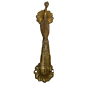 Brass Peacock Door Handle Mid KBH01779