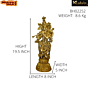 Brass Krishna Standing Big Idol KBH02252