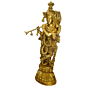 Brass Krishna Standing Big Idol KBH02252