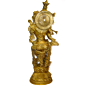 Brass Krishna Standing Big Idol KBH02252