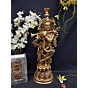 Brass Krishna Standing Big Idol KBH02252