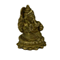 Brass Ganesha Sitting on Kamal Idol KBH02570