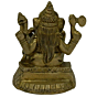 Brass Ganesha Sitting Idol KBH02572
