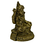 Brass Laxmi Sitting on Kamal Idol KBH02577