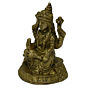 Brass Laxmi Sitting on Kamal Idol KBH02577