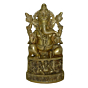 Brass Sun Chakra Ganesha Sitting Idol KBH02582