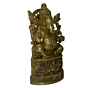 Brass Sun Chakra Ganesha Sitting Idol KBH02582