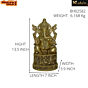 Brass Sun Chakra Ganesha Sitting Idol KBH02582