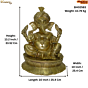 Brass Ganesha Mid Idol KBH02583