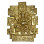 Brass Ganesha Vastu Plate Mid Wall Hanging KBH02605
