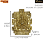Brass Ganesha Vastu Plate Mid Wall Hanging KBH02605
