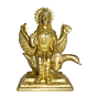 Brass Brahmani Maa Sitting Mid Idol KBH02607