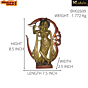 Brass Krishna Standing Back Side Om Mid Idol KBH02609