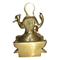 Brass Sarasvati Sitting on Kamal Mid Idol KBH02616