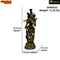 Brass Standing Krishna Med Idol KBH02622