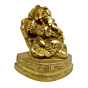 Brass Jasood Flower Sitting Ganesha Idol KBH02631