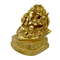 Brass Jasood Flower Sitting Ganesha Idol KBH02631