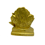 Brass Jasood Flower Sitting Ganesha Idol KBH02631