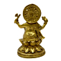 Brass Ganesha Sitting on Kamal Idol KBH02634