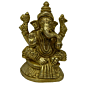 Brass Sitting Ganesha Idol KBH02638