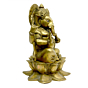 Brass Panchmukhi Sitting Ganesha Idol KBH02641