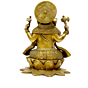 Brass Kamal Sitting Ganesha KBH02642