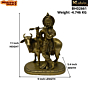 Brass Cow Krishna Standing Big Idol KBH02661