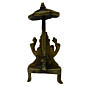Brass Laxmi Sitting on Umbrella with Bajath Idol KBH02668