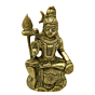 Brass Shiv Sitting Mid Idol KBH02670