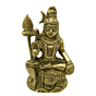 Brass Shiv Sitting Mid Idol KBH02670