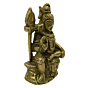 Brass Shiv Sitting Mid Idol KBH02670