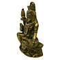 Brass Shiv Sitting Mid Idol KBH02670