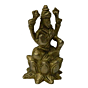 Brass Laxmi Sitting on Kamal Mid Idol KBH02755