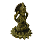 Brass Laxmi Sitting on Kamal Mid Idol KBH02757