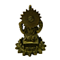 Brass Laxmi Sitting on Kamal Mid Idol KBH02757
