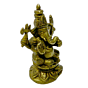 Brass Ganesha Sitting on Kamal Idol KBH02760