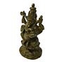 Brass Ganesha Sitting on Kamal Idol KBH02760