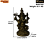 Brass Ganesha Sitting on Kamal Idol KBH02760