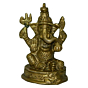 Brass Ganesha Sitting Small Idol KBH02769