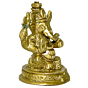 Brass Ganesha Sitting Small Idol KBH02769