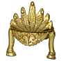 Brass Shankh Stand with Shesh Nag Mid KBH02778