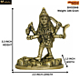 Brass Standing Maha Kalika Devi Idol KBH02848