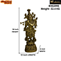 Brass Krishna Big Idol KBH02995