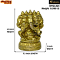Brass Panchmukhi Ganesha Idol KBH03305